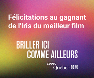 SODEC - Félicitations au gagnant de l'Iris du meilleur film